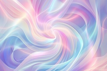 Obraz premium Abstract background with pastel swirls and glowing light rays. Pastel gradient illustration