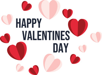 a poster with a heart shaped text that says happy valentines.