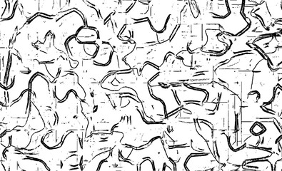 Rough black and white texture vector. Distressed overlay texture. Grunge background. Abstract textured effect. Vector Illustration. Black isolated on white background. EPS10