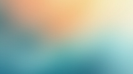 Abstract ocean sunset gradient. A calming blurry backdrop with blended tones of blue and peach, resembling a tranquil ocean view at sunset.
