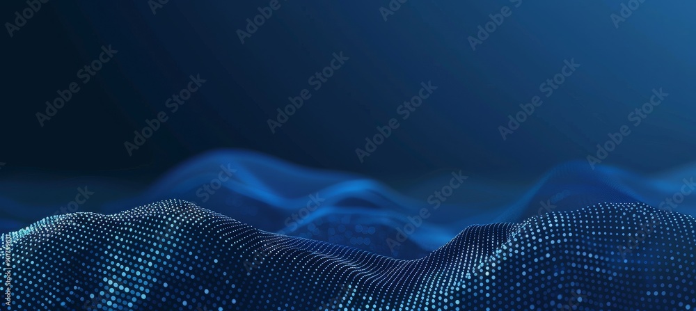 Aufkleber Network structure of points and lines. Data technology. Digital background. 3D rendering.