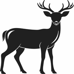 Fototapeta premium deer silhouette vector