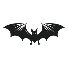 Bat Silhouette Vector - Perfect for Scary Halloween Projects