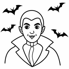  Vampire  Silhouette Vector illustration