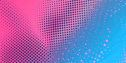 Pink and blue dots on a textured background