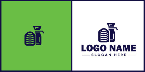 Deli icon Delicatessen Delicatessen shop Gourmet food store flat logo sign symbol editable vector