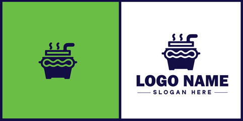 Deli icon Delicatessen Delicatessen shop Gourmet food store flat logo sign symbol editable vector