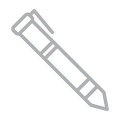 Pen Vector Line Grey Icon Design