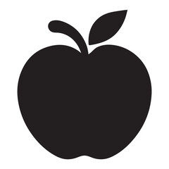 Apple icon vector silhouette