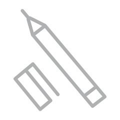 Marker Vector Line Grey Icon Design