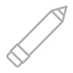 Pencil Vector Line Grey Icon Design