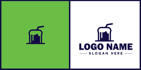 Deli icon Delicatessen Delicatessen shop Gourmet food store flat logo sign symbol editable vector