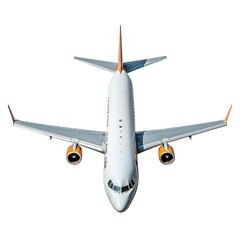 airplane in the sky on transparent background, clipping path, png, 