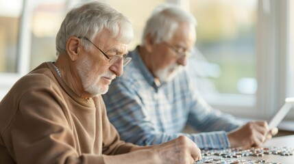 Engaging Senior Lost in Digital Puzzles: Depicting Modern Technology Addiction on the Porch