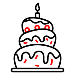 Birthday Cake Dual Tone