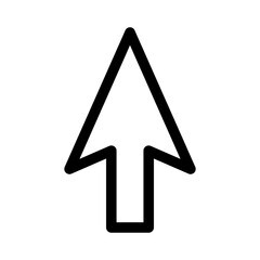 Computer mouse click cursor gray arrow icon. Cursor icon. Vector illustration.