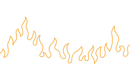 Abstract Fire Background. Abstract flame Background. doodle fire background. Fire outline. Fire flame continue line.