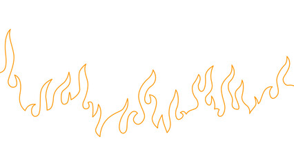 Abstract Fire Background. Abstract flame Background. doodle fire background. Fire outline. Fire flame continue line.