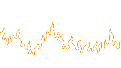 Abstract Fire Background. Abstract flame Background. doodle fire background. Fire outline. Fire flame continue line.