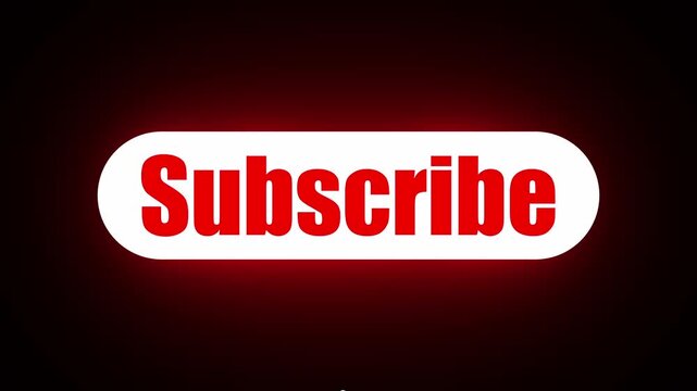 subscribe now, like subscribe, subscribe online,  subscribe text animation on a black background. subscribe button animation, 4K animation.