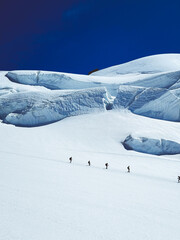 Alpinismo sul Ghiacciaio del Lys
