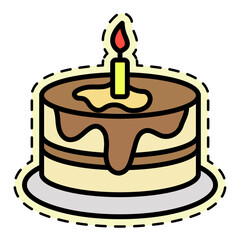 Birthday Cake Sticker
