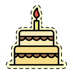 Birthday Cake Sticker