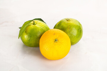 Fresh ripe sweet juicy mandarins