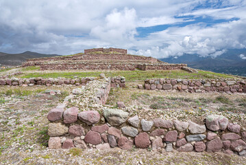 Ruins of Rumicucho, Pomasqui, Ecuador. These ruins are supposed to be remnants of the Inca...