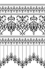 black damask pattern for fabric pattern