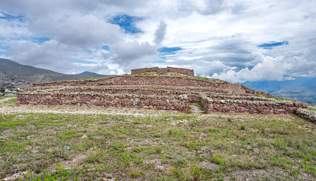 Ruins of Rumicucho, Pomasqui, Ecuador. These ruins are supposed to be remnants of the Inca civilization, which disappeared after the Spanish conquest of America. 