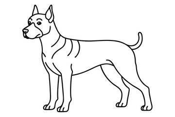 Dog line art illustration Design Concepts