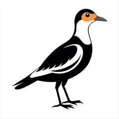 Vector Illustration Silhouette Beautiful Birds collection isolated on a white background