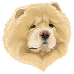 Avatar profile picture logo cartoon drawing illustration puppy minimal style Chao chao