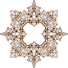 Baroque engraved. Victorian floral ornamental borders, vintage decorative frame elements. Vector illustration royal set for wedding invitation and greeting cards, ornaments romantic invitations