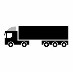 Side view of a truck with a white background.