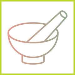 Mortar and Pestle icon Design