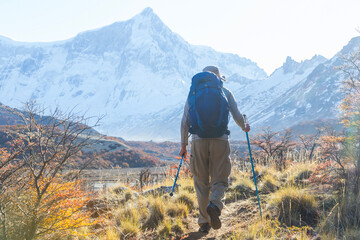 Hike in autumn season