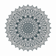  A mandala design with a white background.