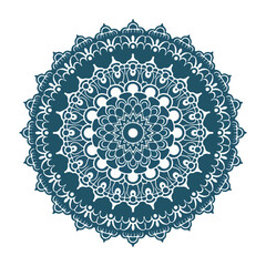 A blue mandala design 