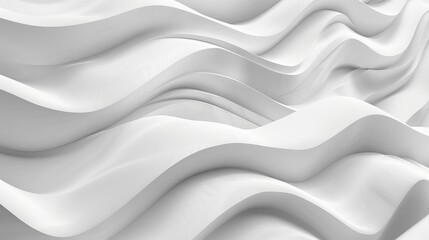 Fototapeta premium Abstract White Wavy Textures. Marble mural background and wallpaper. AI generated image