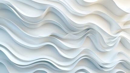 Obraz premium Abstract White Wavy Textures. Marble mural background and wallpaper. AI generated image