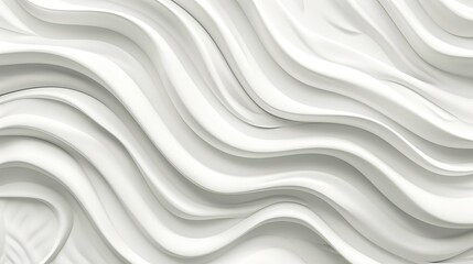 Abstract White Wavy Textures. Marble mural background and wallpaper. AI generated image