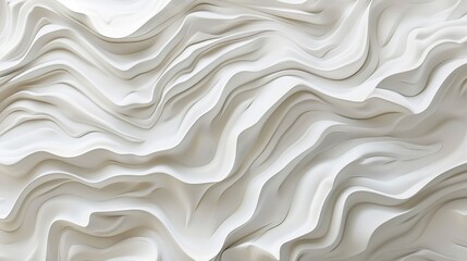 Fototapeta premium Abstract White Wavy Textures. Marble or stone mural background and wallpaper. AI generated image