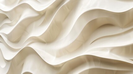 Obraz premium Abstract White Wavy Textures. Marble or stone mural background and wallpaper. AI generated image