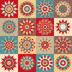 Ethnic print background wallapaper texture ornament bohemian exotic africa style 