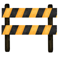 under construction sign yellow and black