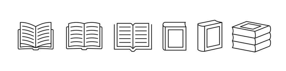 Book icon set. Book icon