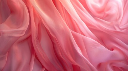 Fototapeta premium Blurred pink fabric hanger backdrop