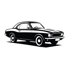 Obraz premium retro vintage classic car vector design